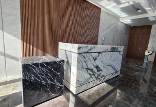 Projet réalisé : hall d’accueil d’un Hôtel 5 étoiles à Cacablanca.